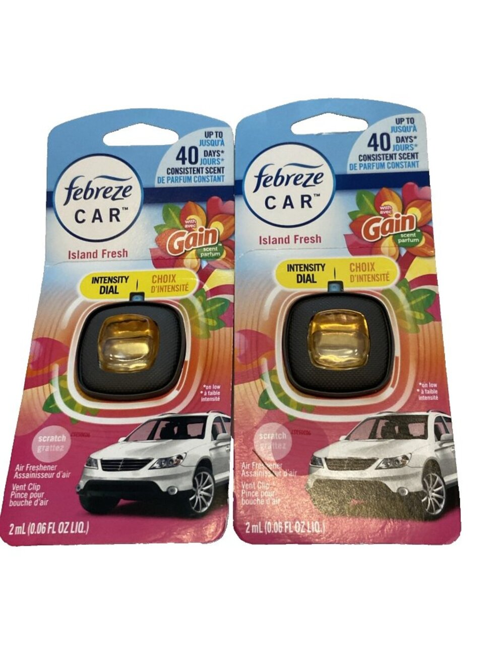Febreze Car Vent Odor Elimnator, Laundry Fresh Scent lot of 2